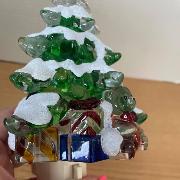 Seasons of Cannon Falls Lights in the Night Christmas Tree Teddy Bear Night Lite - Picture 6 of 8